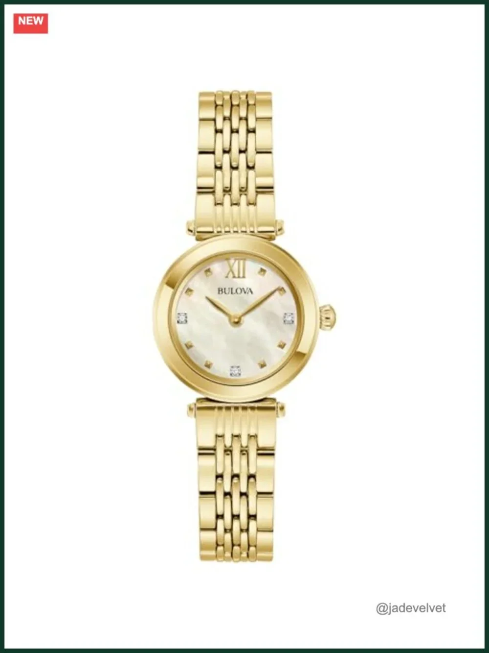 Ladies Classic Mini 2-Hand Quartz Watch, Diamond, Stainless Steel,